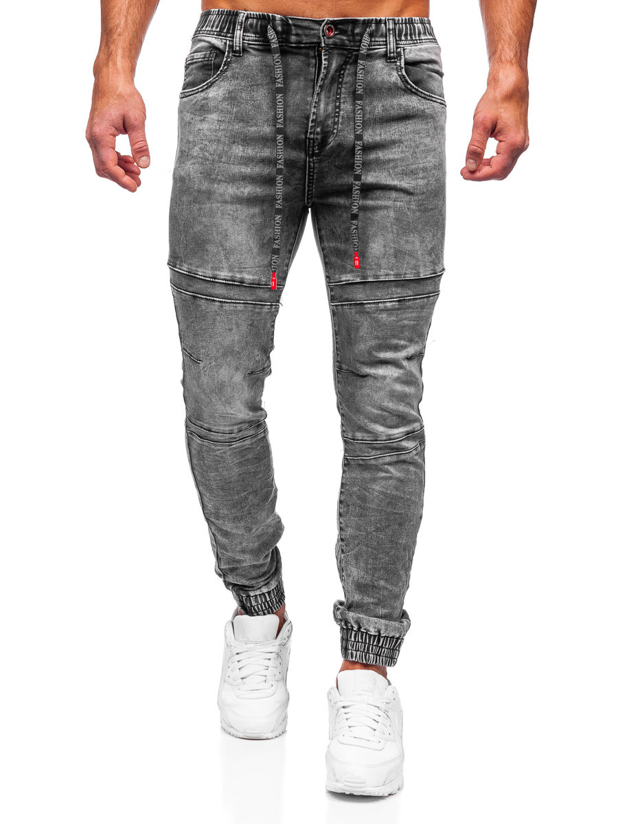 

Чорні джоггери чоловічі джинсові штани Bolf TF133