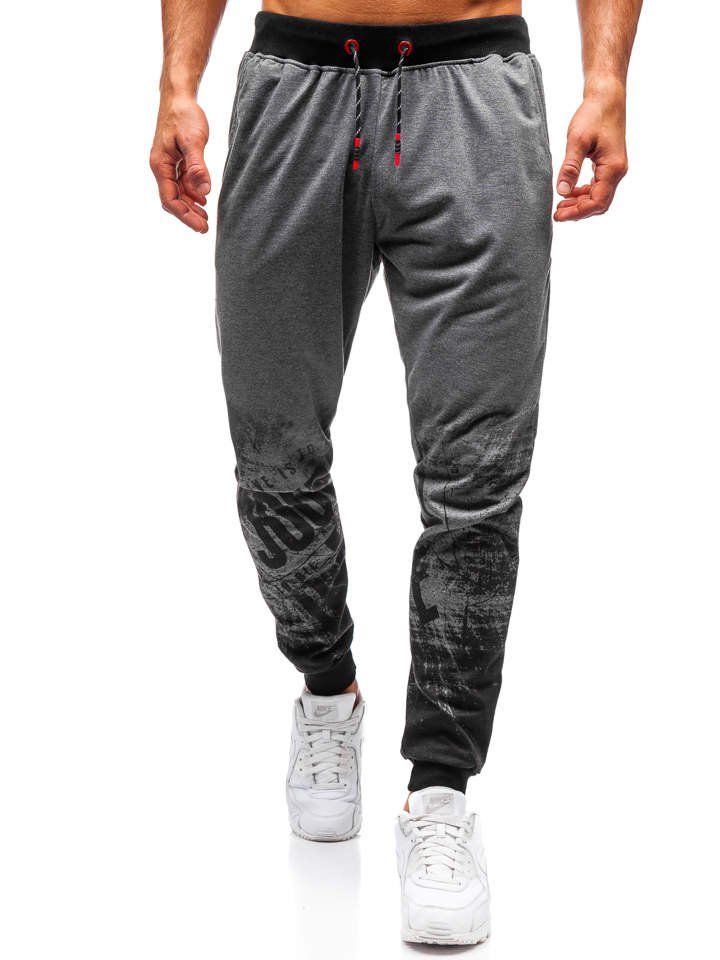 

Мужские спортивные брюки графитовые Bolf 300129, Графит