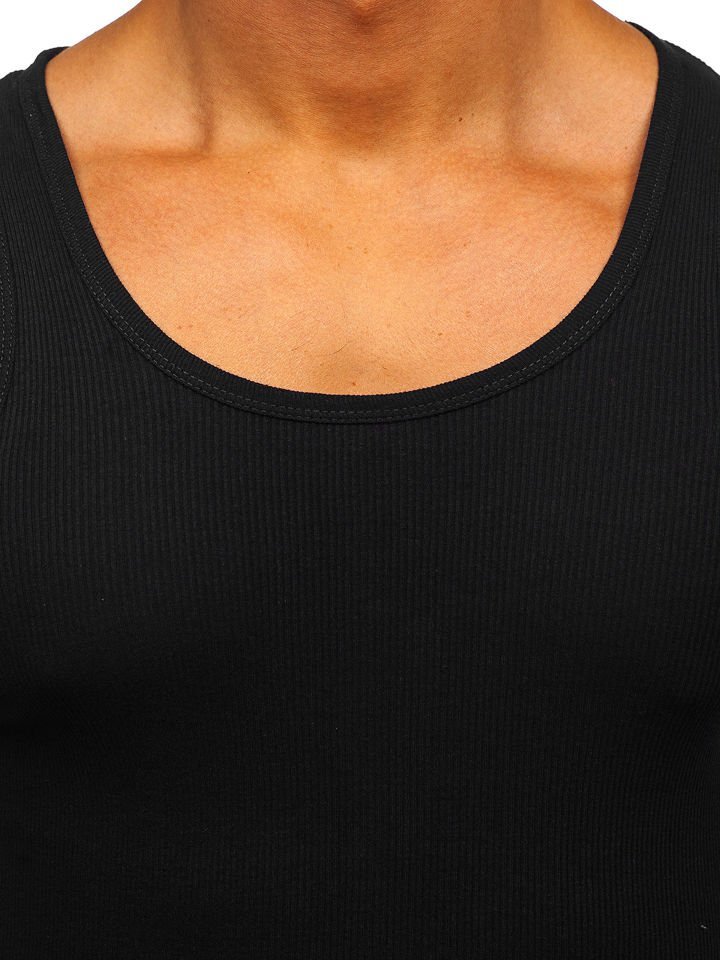 

Майка без принта чорна Bolf NB002