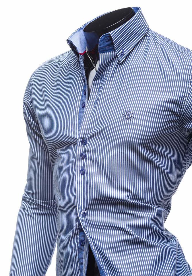 

Сорочка чоловіча BOLF 4789 темно-синя