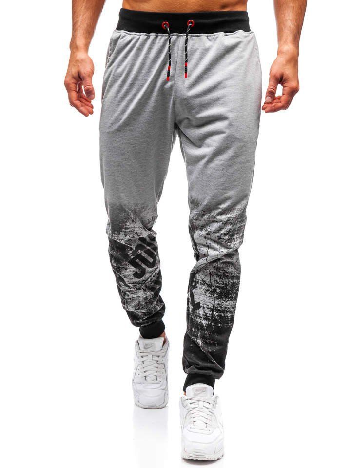 

Мужские спортивные брюки серые Bolf 300129, Серый