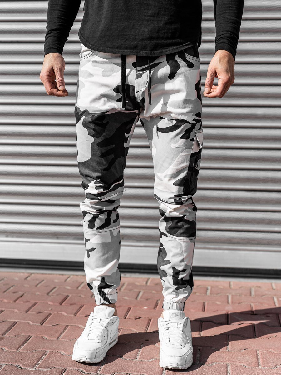 

Чорно-білі чоловічі джоггери Bolf 11104