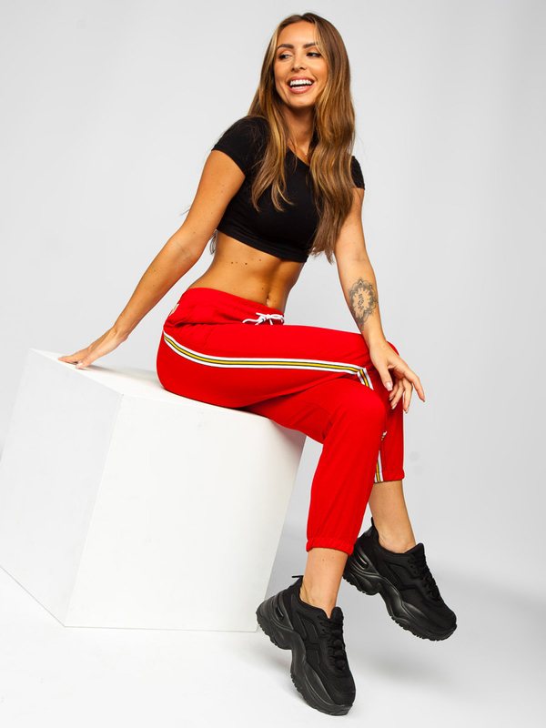 Жіночі червоні спортивні штани Bolf YW01020B