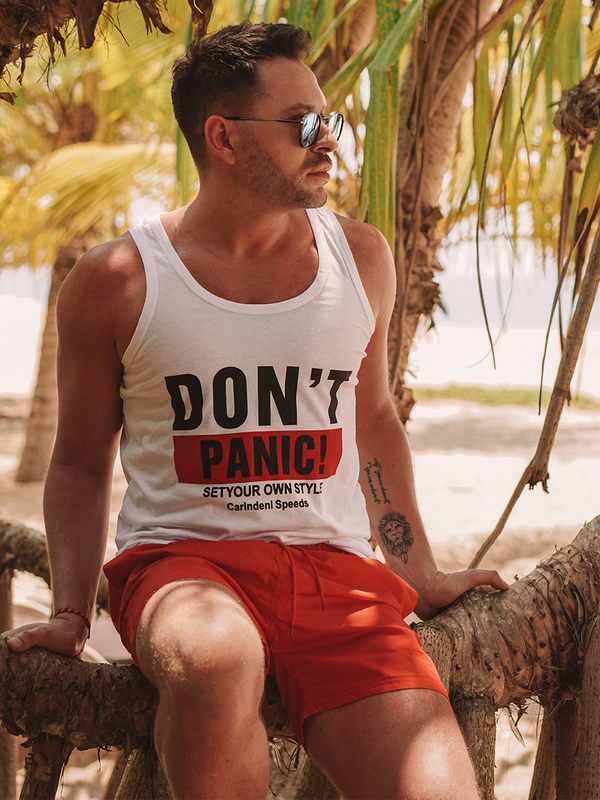 Біла майка-боксерка з принтом Bolf 14854A