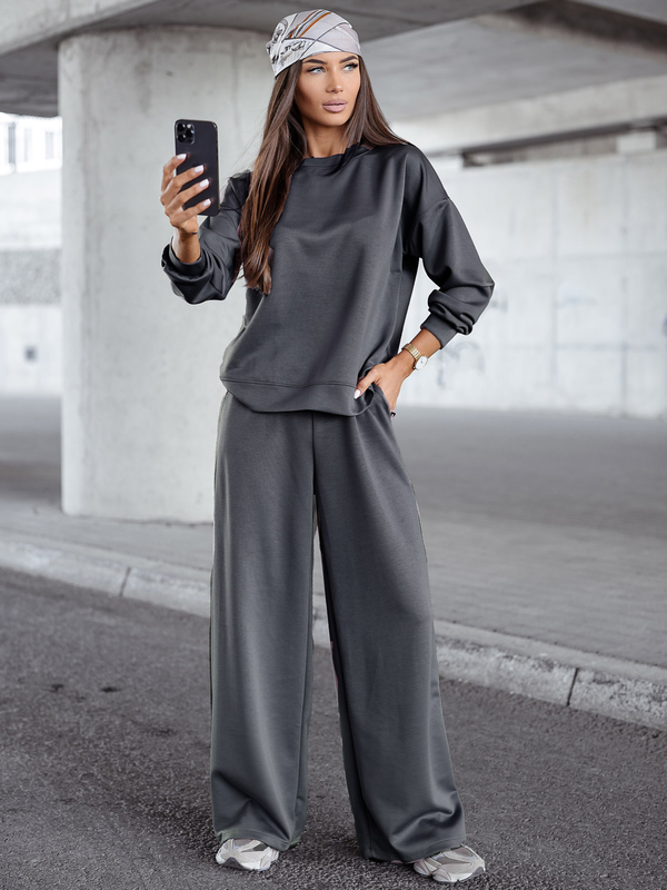 Жіночий двочастинний спортивний комплект графітовий Bolf 821111