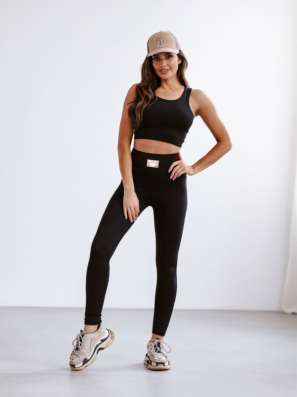 Чорний жіночий спортивний костюм Bolf 022A