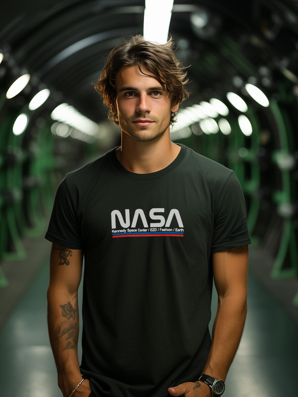 Чорна бавовняна чоловіча футболка з принтом Bolf 14749A2