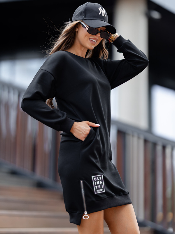 Жіноча спортивна сукня чорна Bolf 524