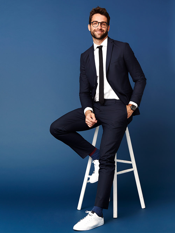 Елегантна чорна чоловіча краватка Bolf K001