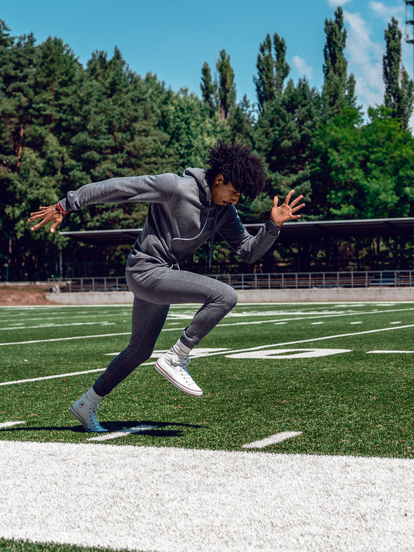 Антрацитовий чоловічий спортивний костюм з капюшоном Bolf D003