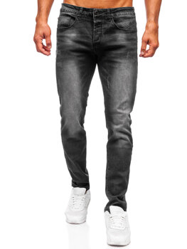 Чорні чоловічі джинси slim fit Bolf MP0064N