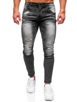 Чорні чоловічі джински slim fit Bolf MP0024N